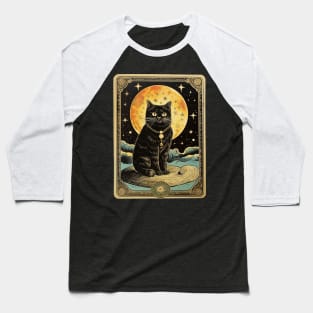 Cat Tarot Card Baseball T-Shirt